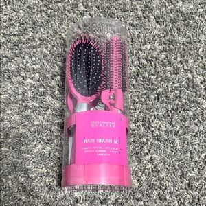 Pink Hair Brush Set